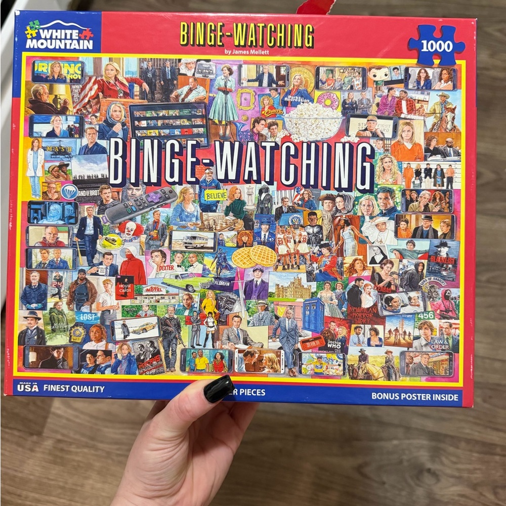White Mountain Binge-Watching Puzzle - 1000 Pieces